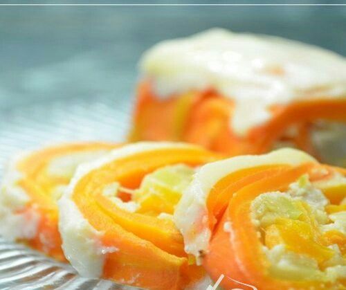 Морковный рулет