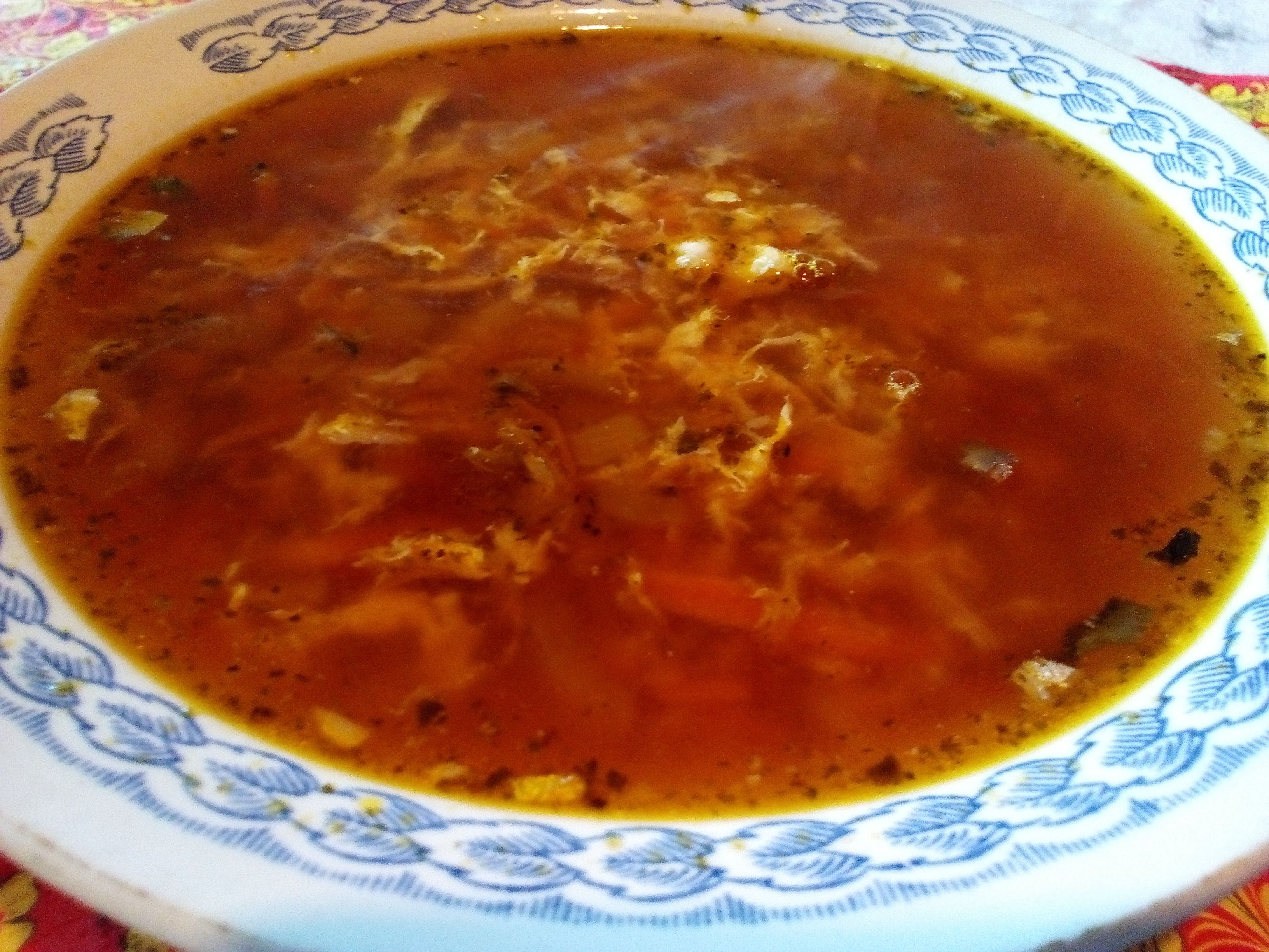 Суп из скумбрии с клецками.