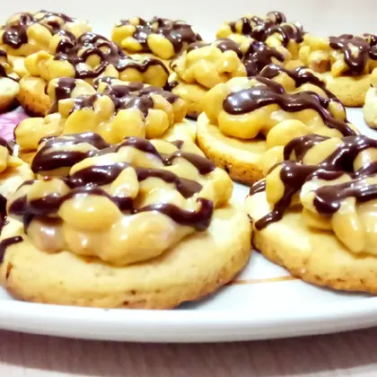 Посмотрите как просто можно приготовить Печенье 'Snickers'!