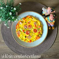 Омлет с овощами