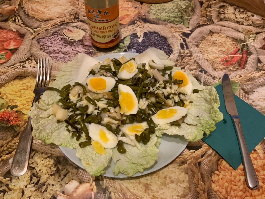 Салат с кальмарами, пошаговый рецепт на 11 ккал, фото, ингредиенты - marjanyskab