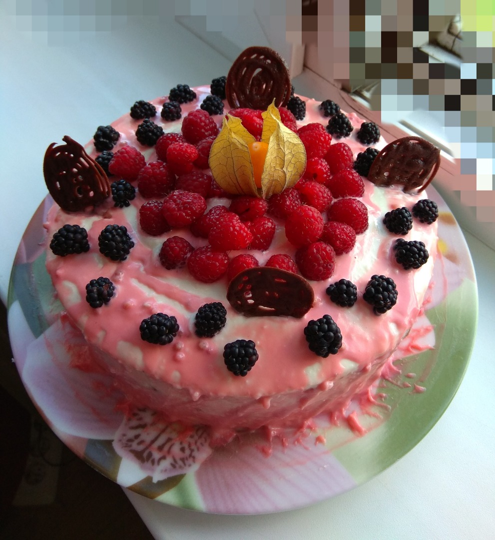 😋Любимый летний десерт - нежнейший сметанник🥧 с сочной и сладкой малиной