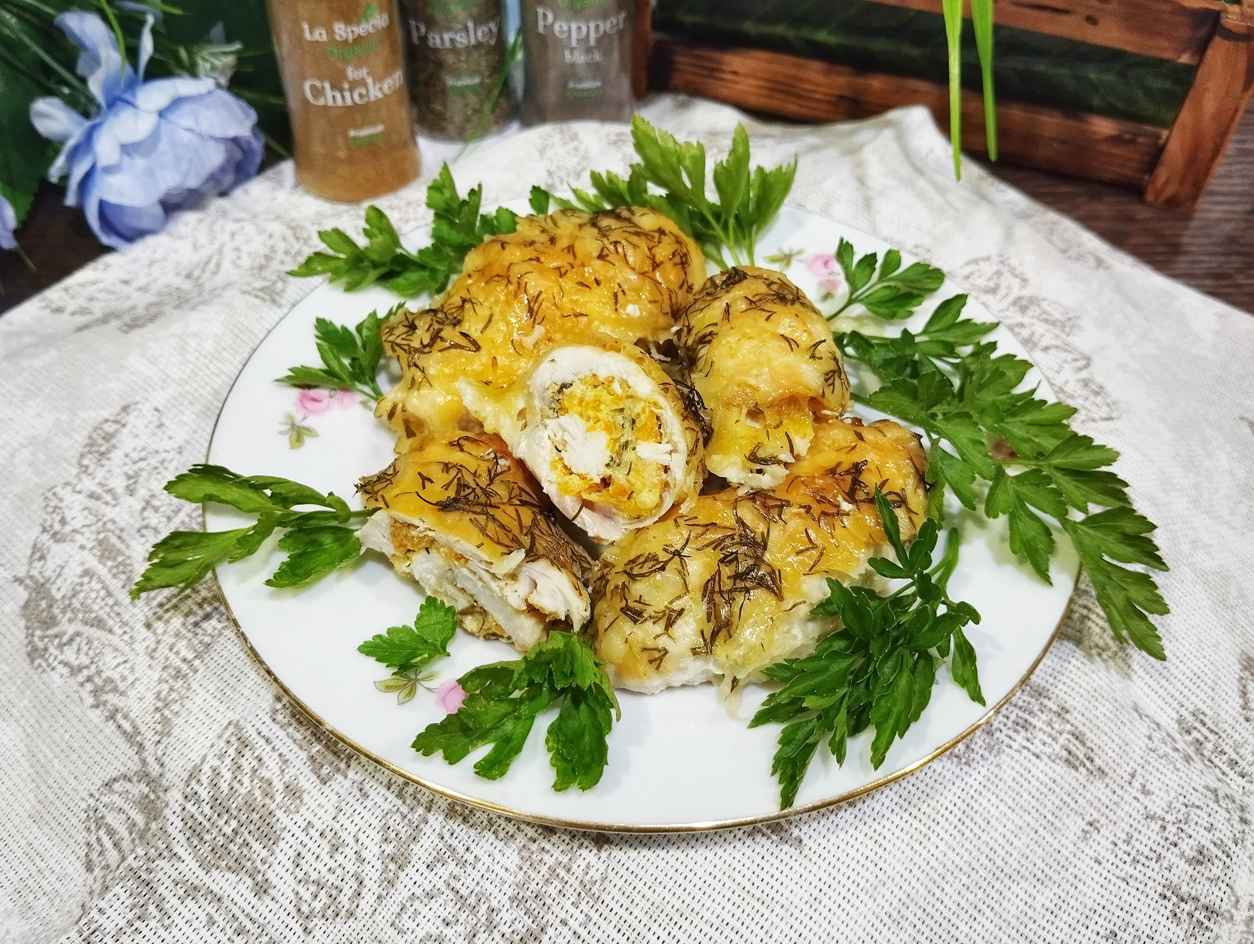 Куриные рулетики 