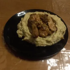 Курочка с апельсинами и пюре