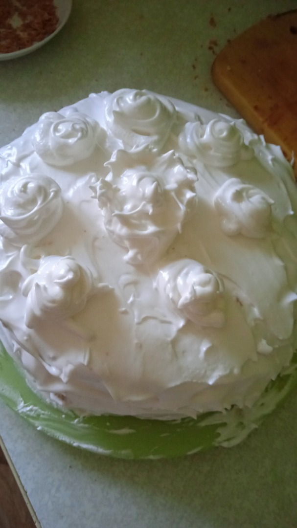 Торт "Белые розы"