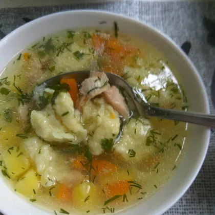 Индюшиный суп с клецками
