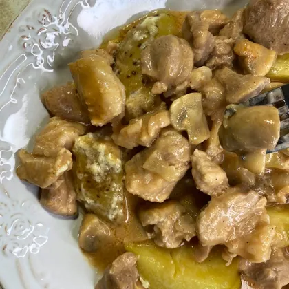 Свинина по-французски с грибами: рецепт с фото