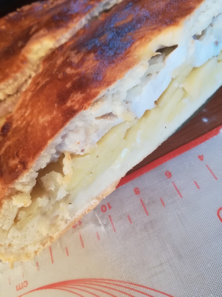 Пирог с курицей и картофелем
