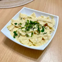 Паста в сливочно томатном соусе🍝