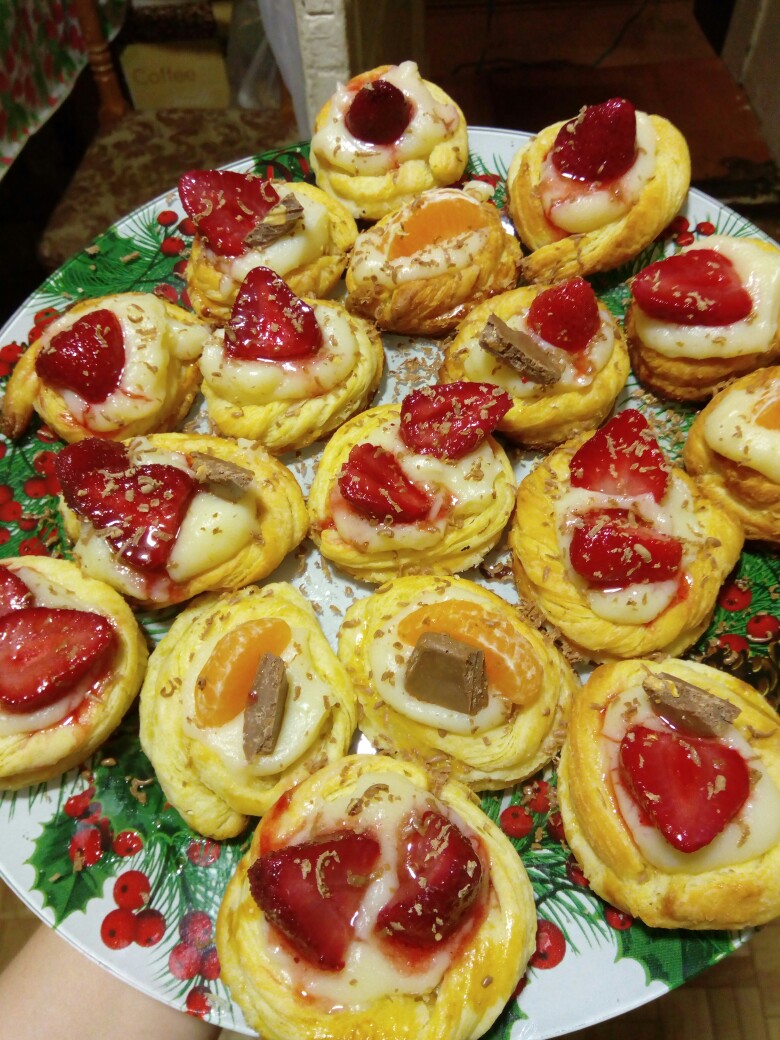 Быстрые пироженки к чаю #кулинарныймарафон