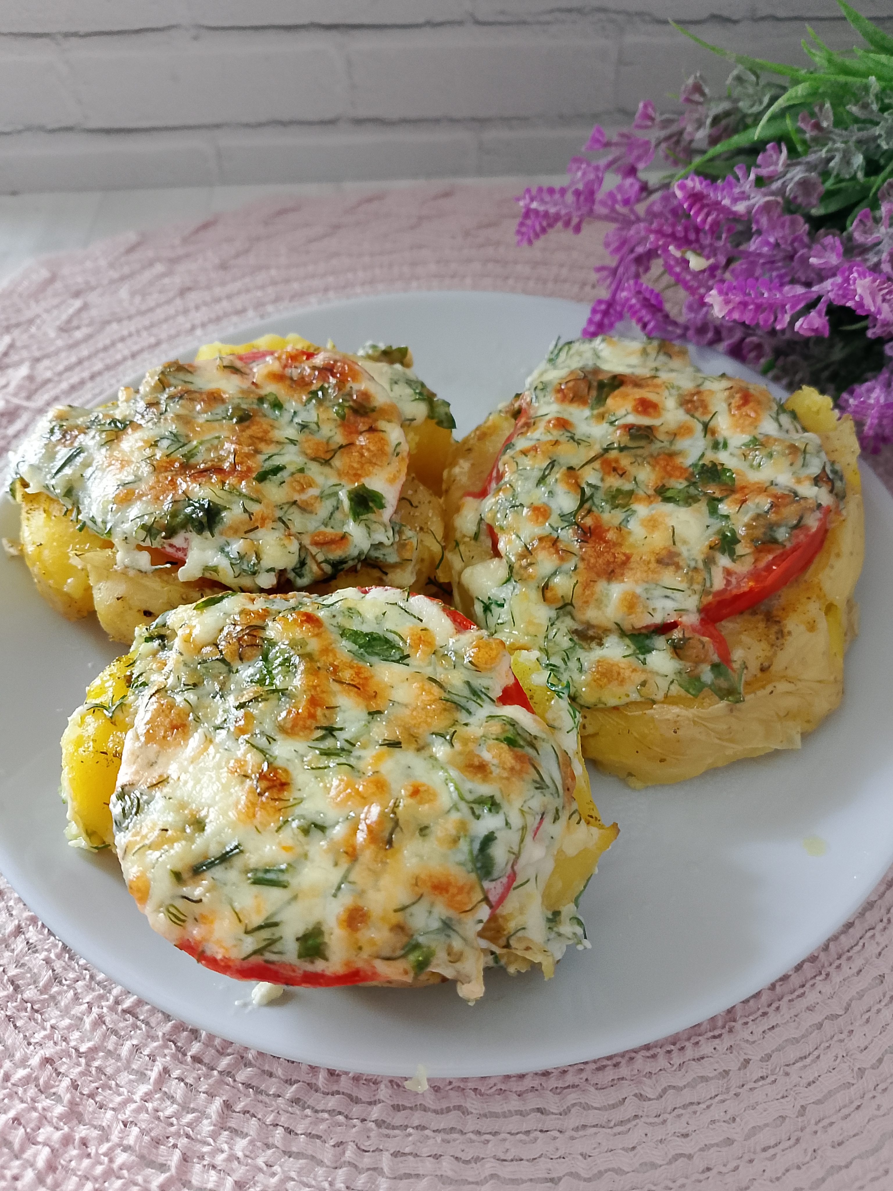 Молодой картофель, запечённый в аэрогриле по-французски