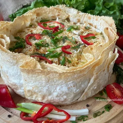 🧀Пирог из лаваша с кабачками, курицей и сыром