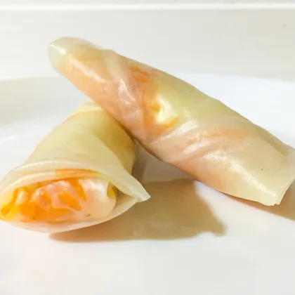Спринг-роллы с морковью по-корейски и сливочным сыром