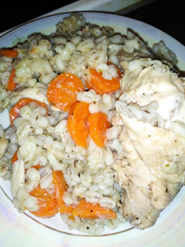 Нежная перловка с курицей