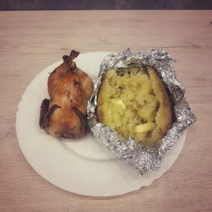 Цыплята Корнишоны с запеченным картофелем