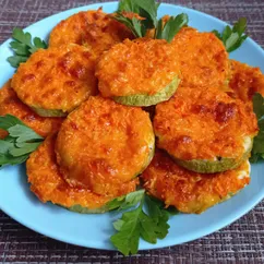 Кабачки с сыром и чесноком в духовке