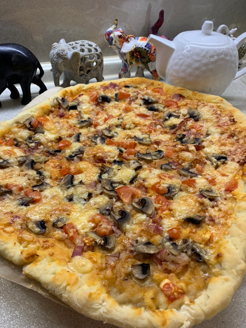 Пицца с грибами и овощами пошаговый рецепт с фото