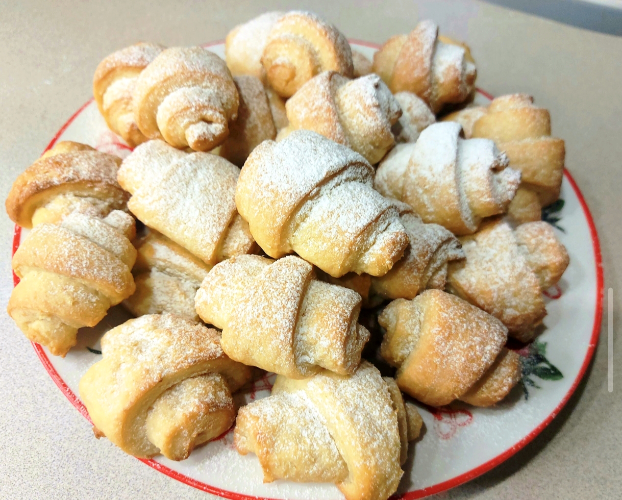 Творожные рогалики