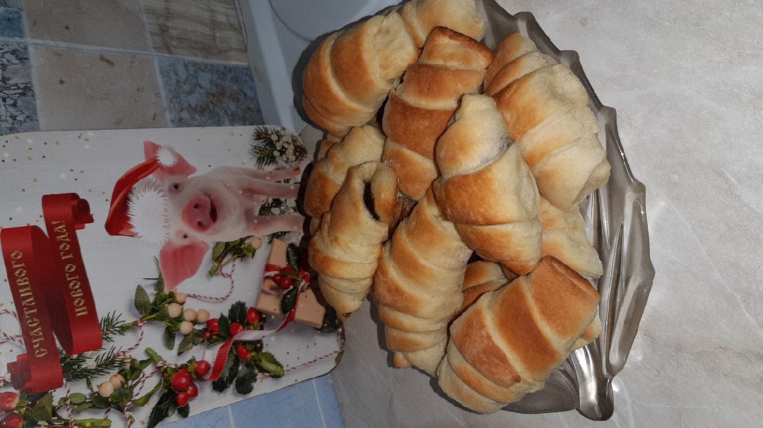 Рогалики с шоколадом