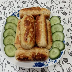 Домашние сосиски с курицей