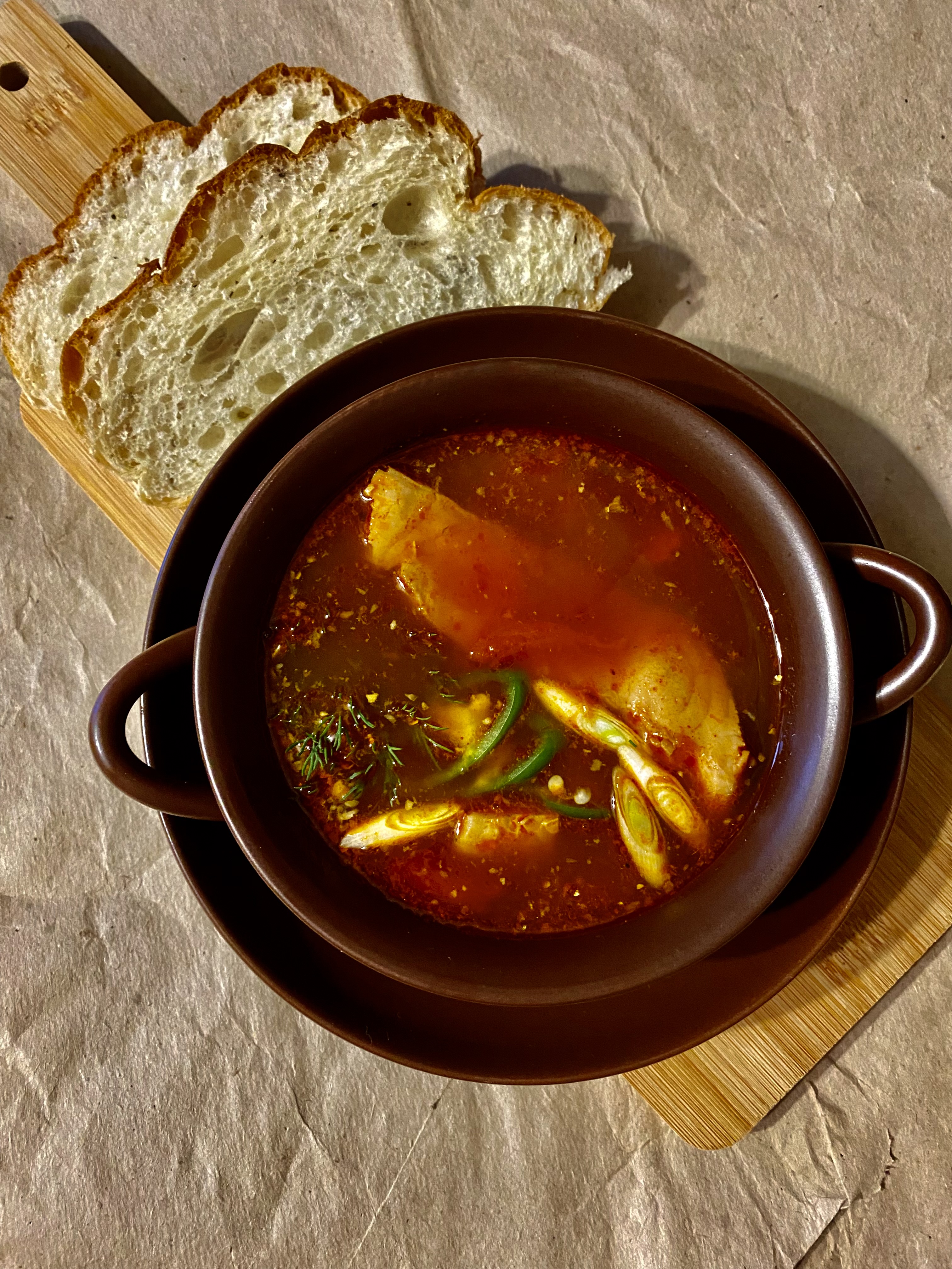  🇭🇺 Халасле (halászlé) венгерский рыбный суп