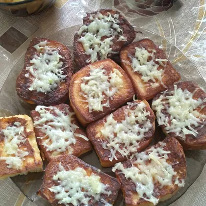 Гренки с сыром, с чесноком