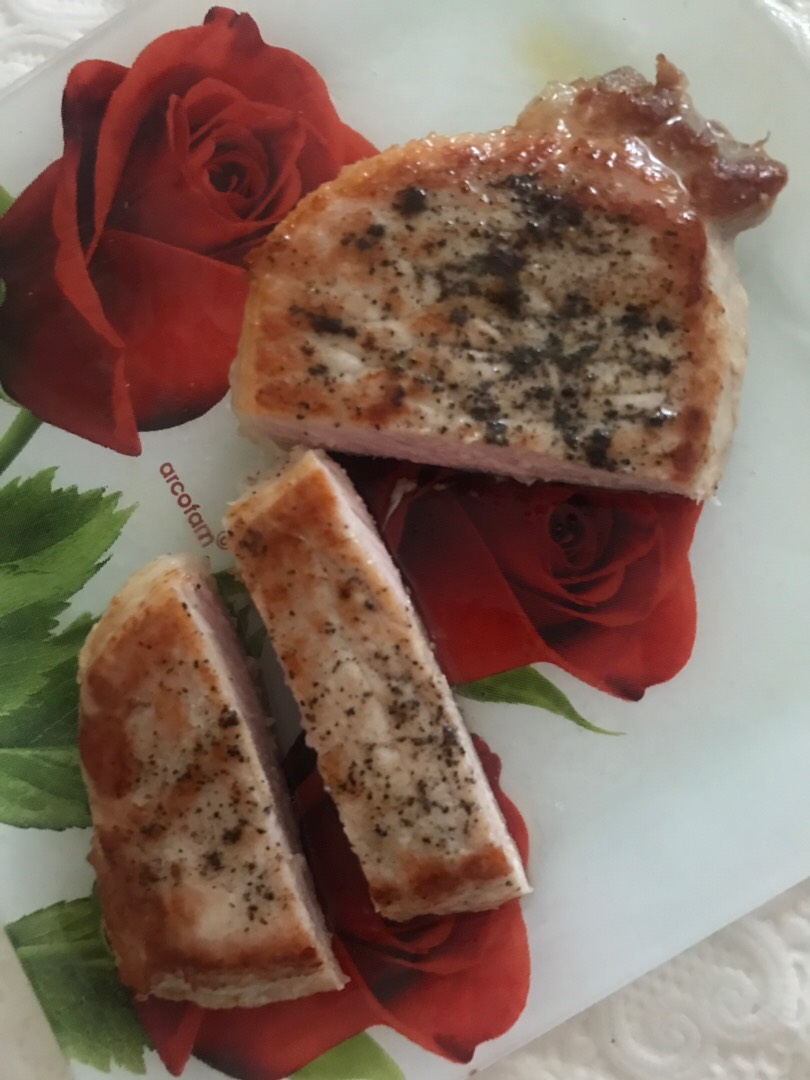 Перечный стейк из свинины