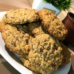 Овсяное печенье с изюмом и орехами 🍪