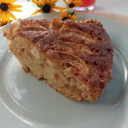 Яблочный пирог на кефире 