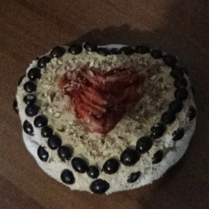 Вафельный торт "Любящее сердце"