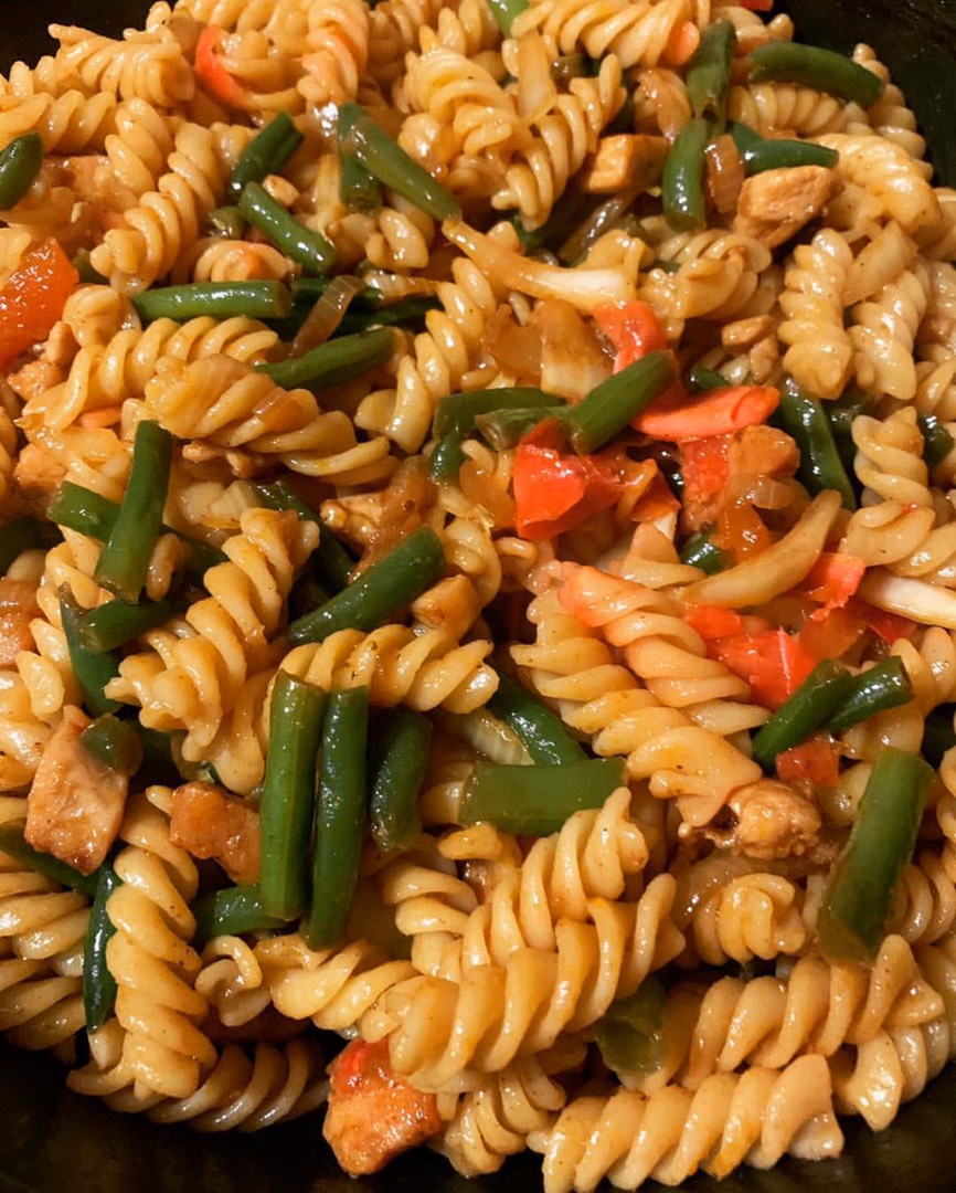 Вкусные макароны WOK по-домашнему