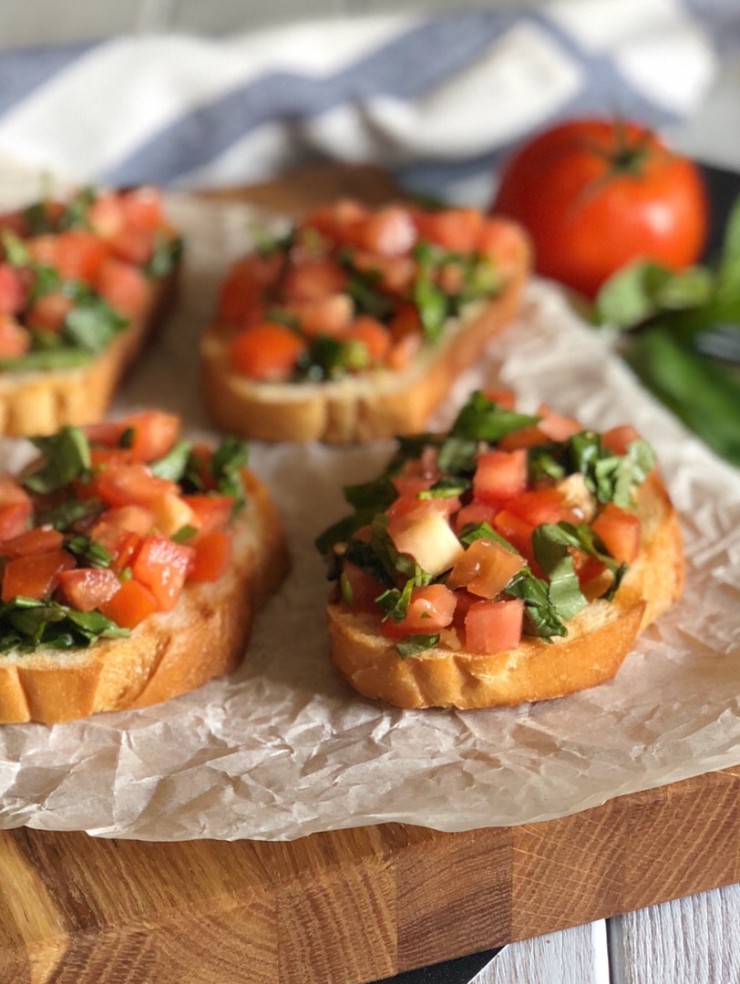 Итальянская закуска #Bruschetta 🇮🇹 #пп