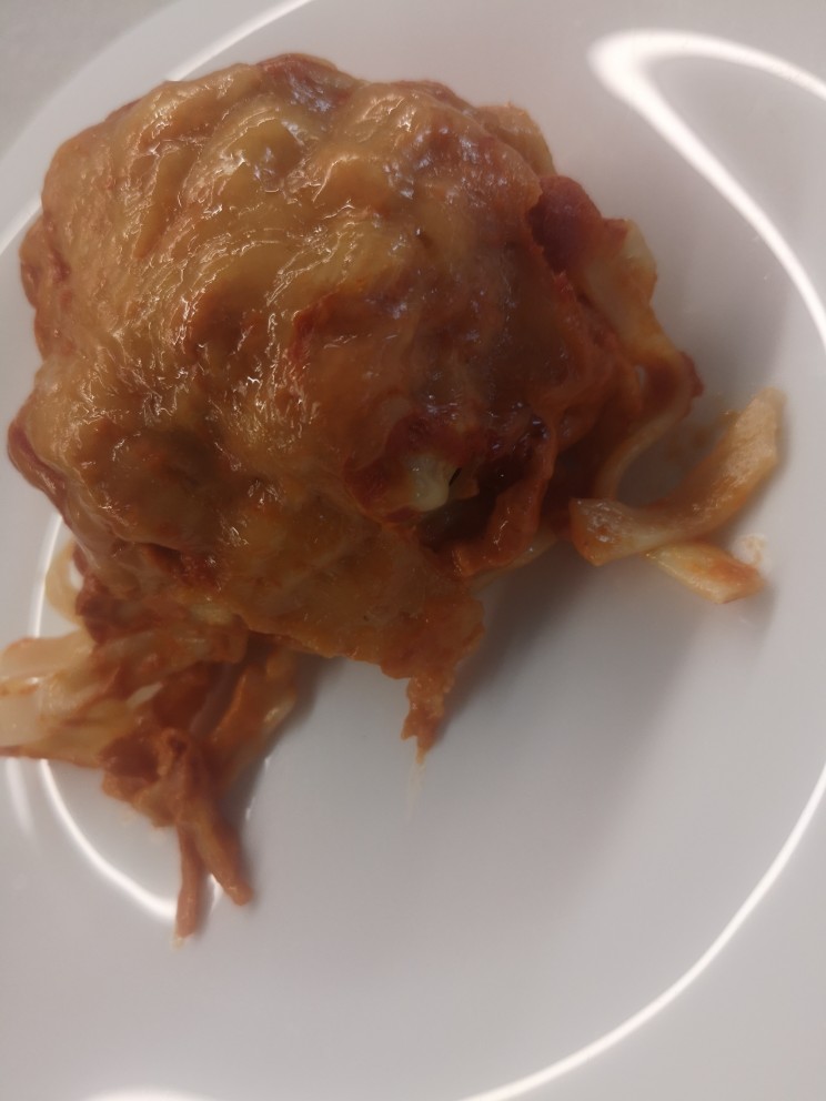 Макаронные гнезда с фаршем