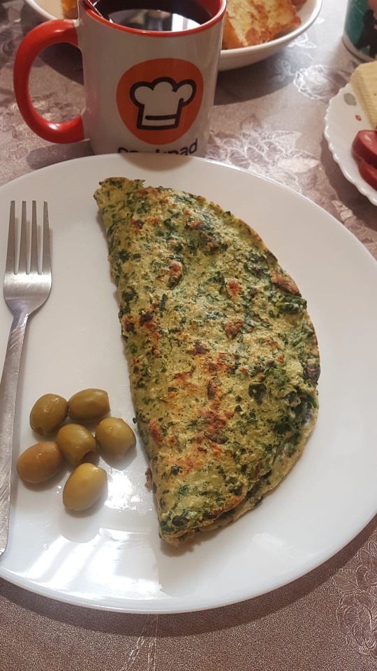 Овсяноблин со шпинатом🌿