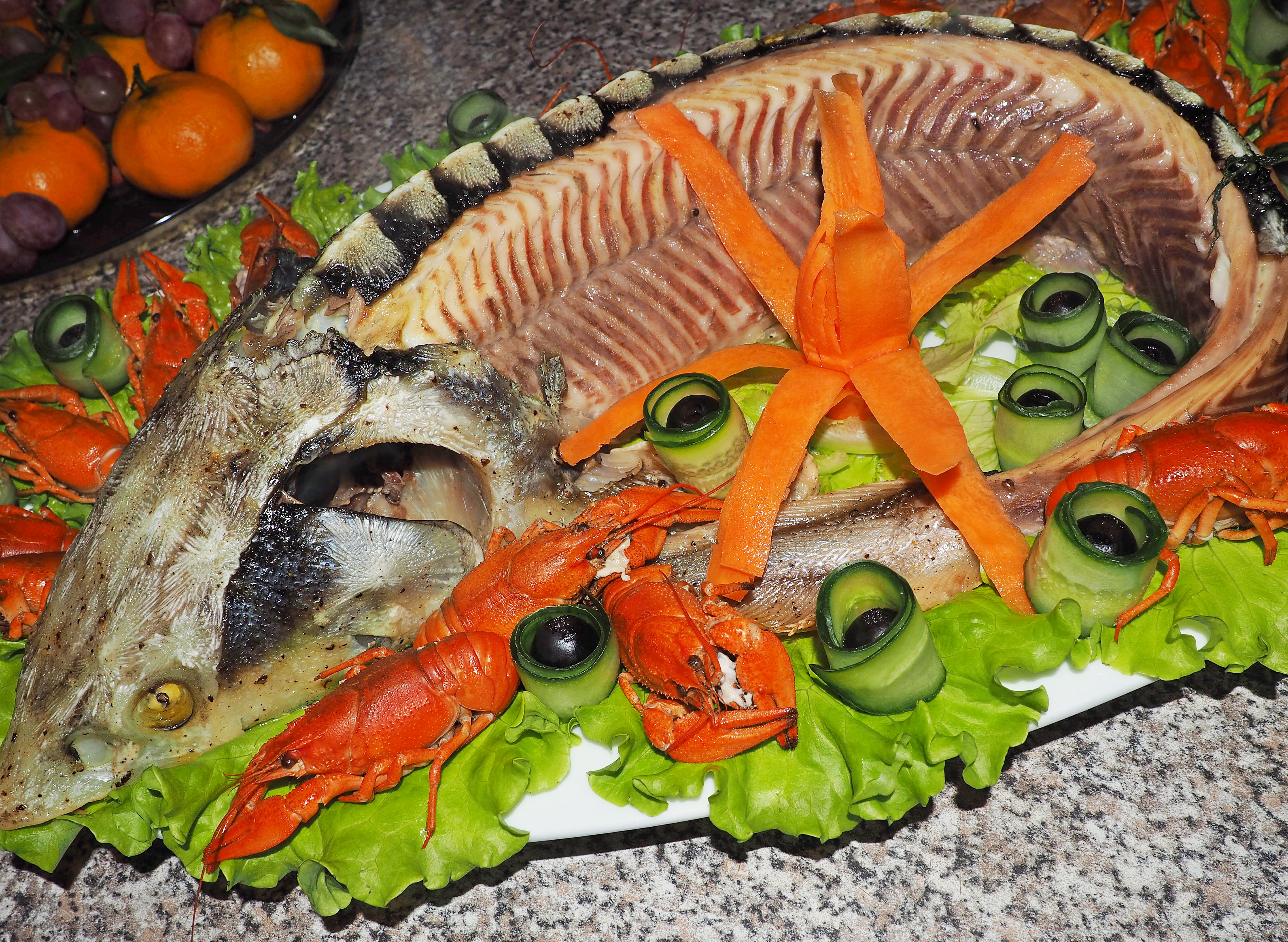 Стейк осетра с овощами на сковороде-гриль - пошаговый рецепт с фото на Вкусномир