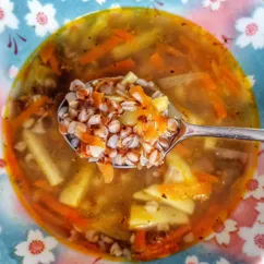 🍲Суп из гречки на тушенке