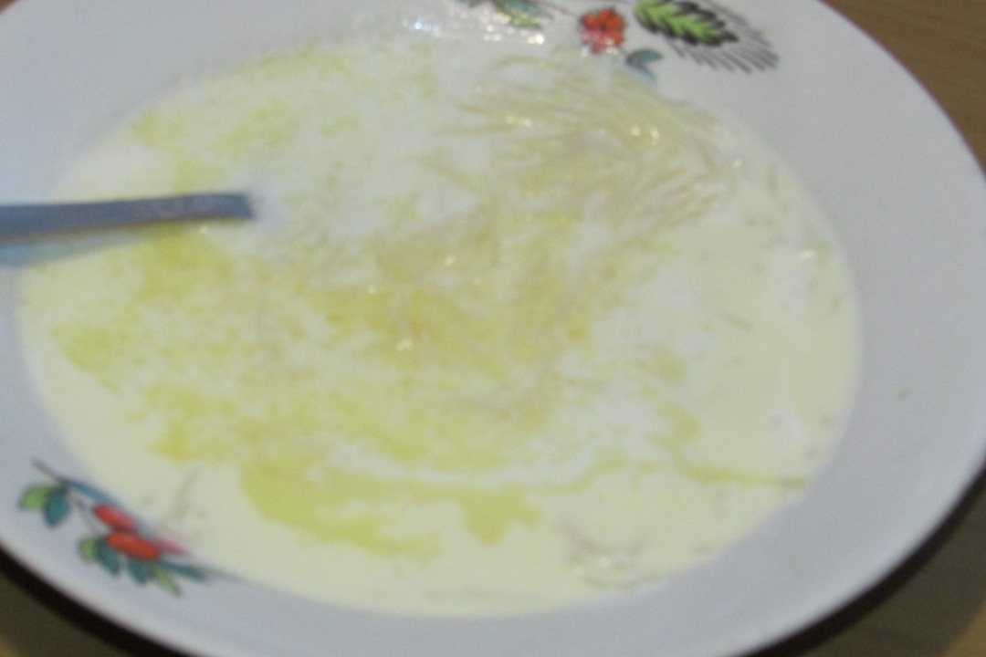 Белорусский молочный суп с морковью