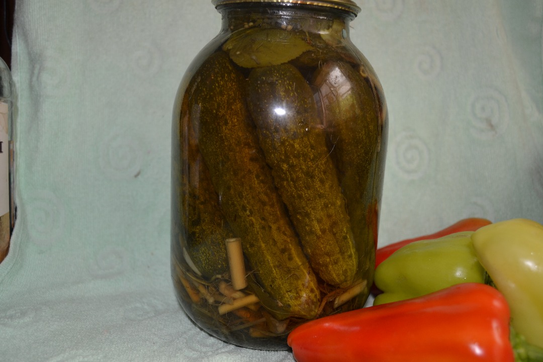 Маринованные огурцы по-варшавски #заготовки на зиму