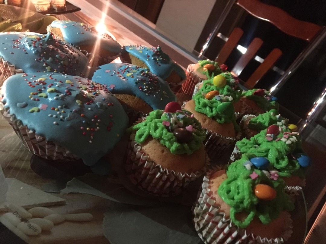Французские капкейки с начинкой