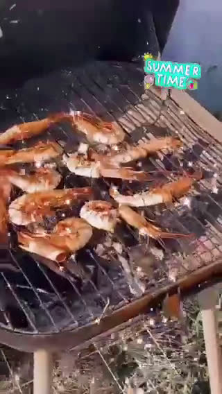 Креветки на гриле