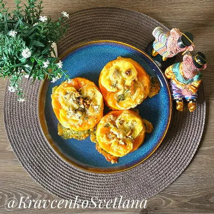 Тыква запеченная с сыром