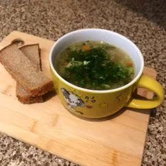 Рассольник на скорую руку 🍲с перловкой из пакетика