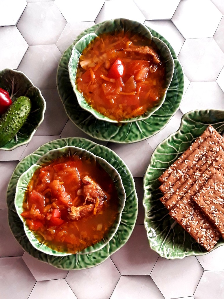 Рецепт: Фасолевого супа с копчеными ребрышками - Супы - Первые блюда - Готовить легко!