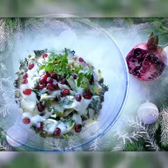 🎄Салат с гранатом и курицей «Праздничный»