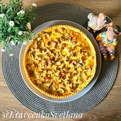 Киш с грибами