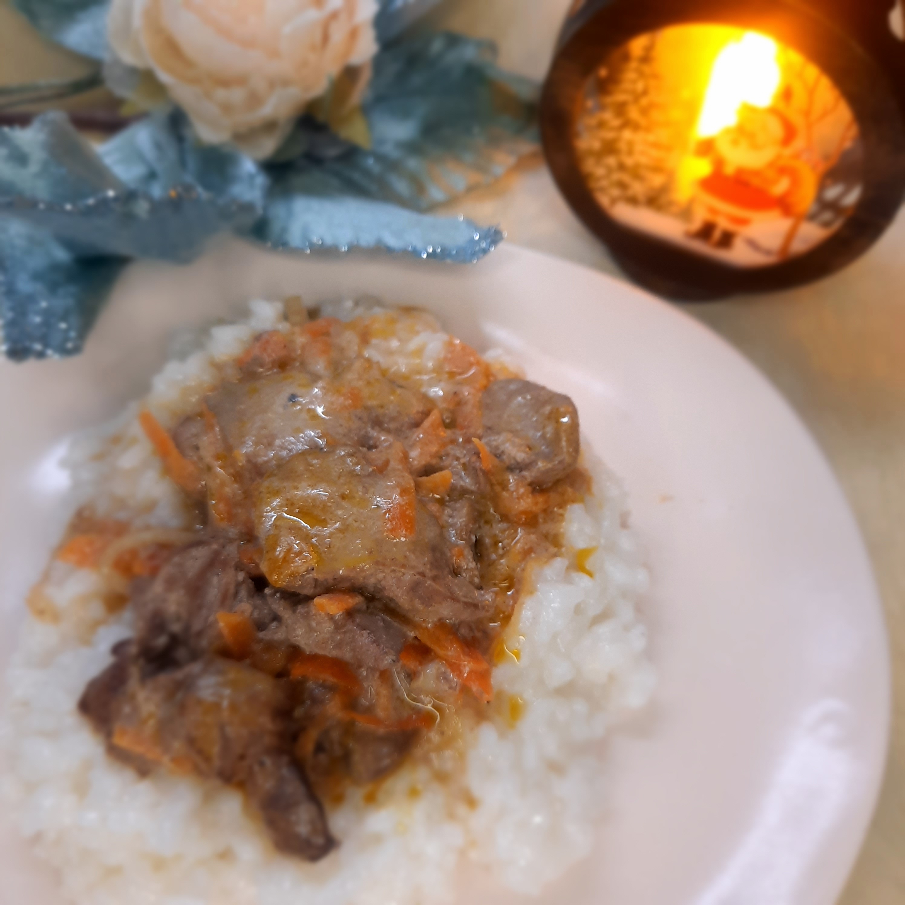 Куриная печень в сметанном соусе