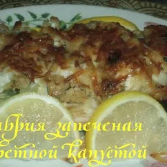 Скумбрия, запеченная с цветной капустой