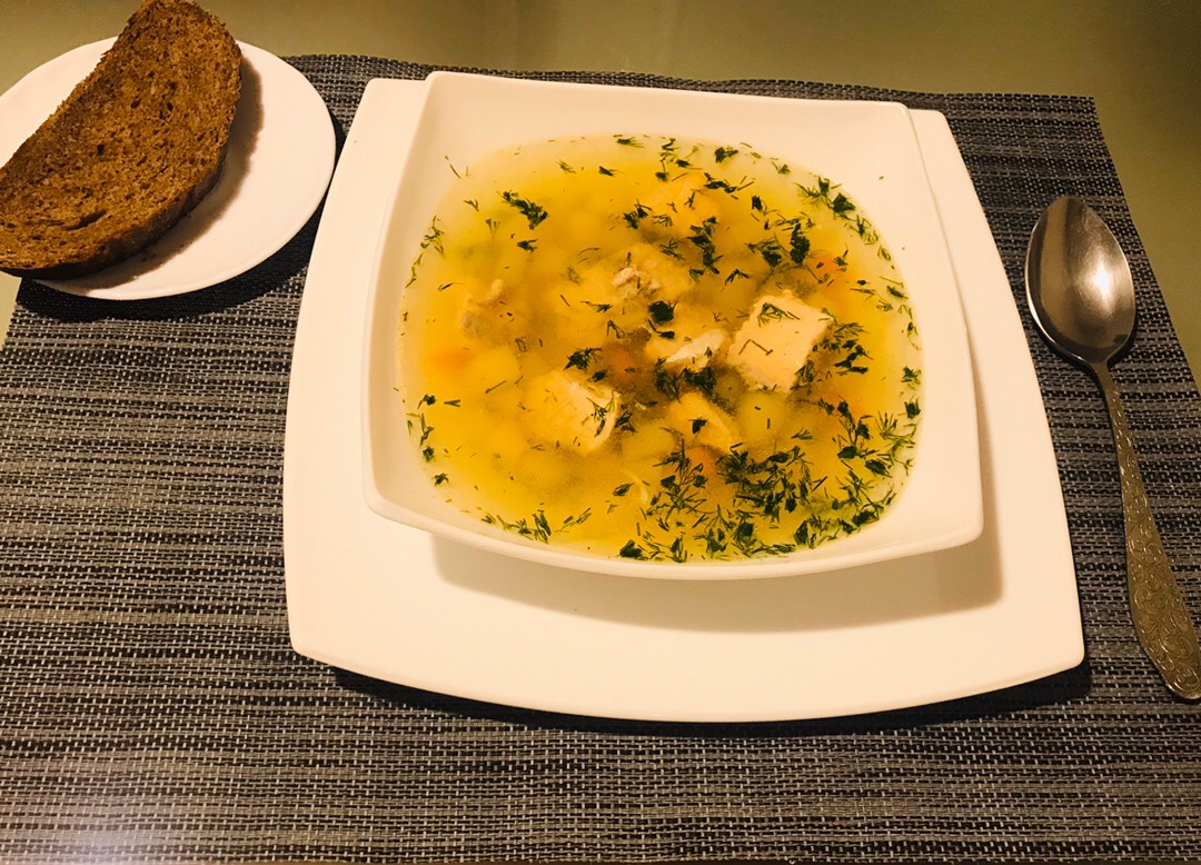 Картофельный суп с сельдью