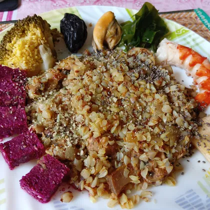 Гречка с грибами