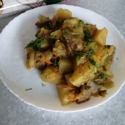 Азу по-татарски с картофелем